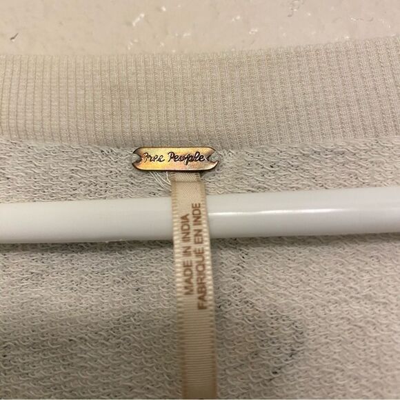 Free People Go On Oversized Floral Sweatshirt Oversized Boho slouchy cotton S - Picture 10 of 10